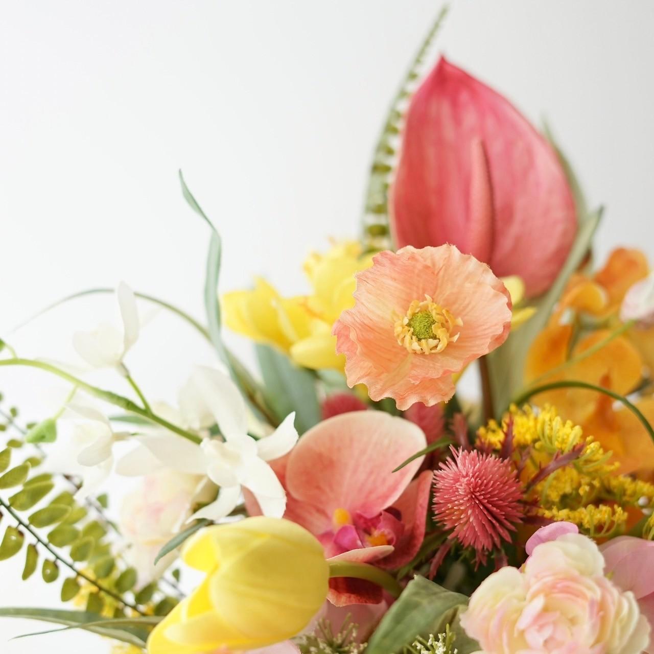 海に映える！トロピカルな上品リゾートブーケ（ブートニア付） | 9枚目