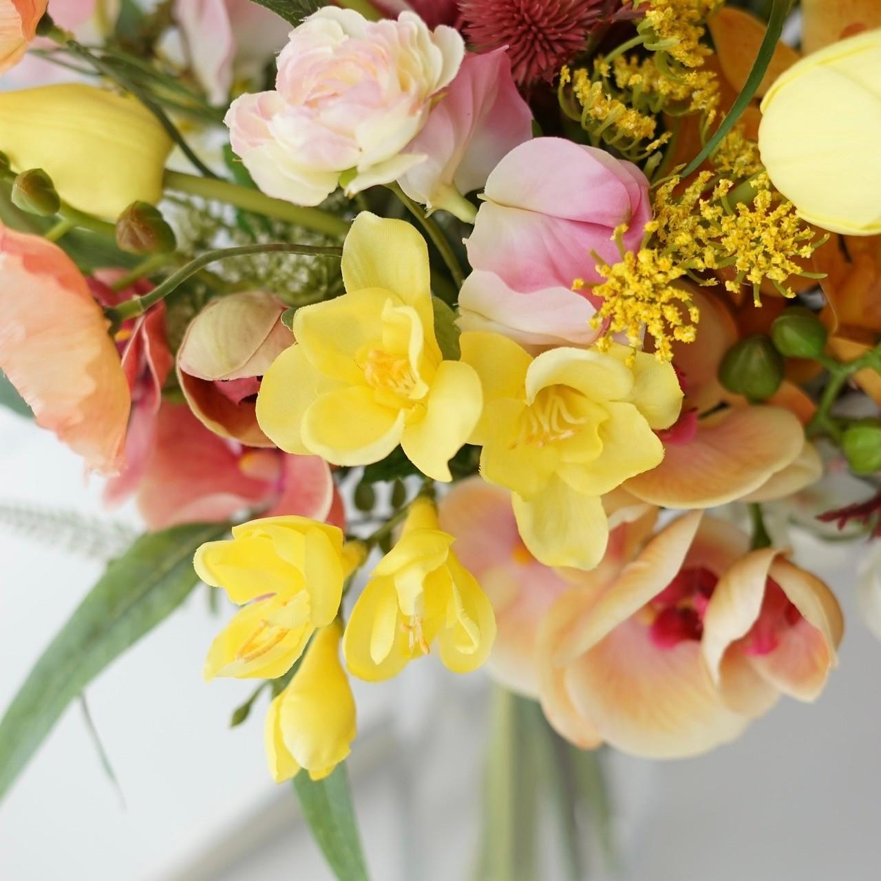 海に映える！トロピカルな上品リゾートブーケ（ブートニア付） | 10枚目