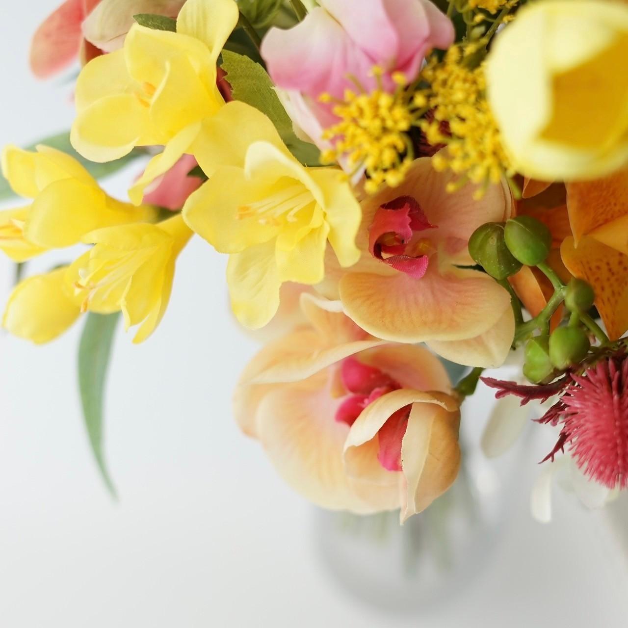 海に映える！トロピカルな上品リゾートブーケ（ブートニア付） | 12枚目